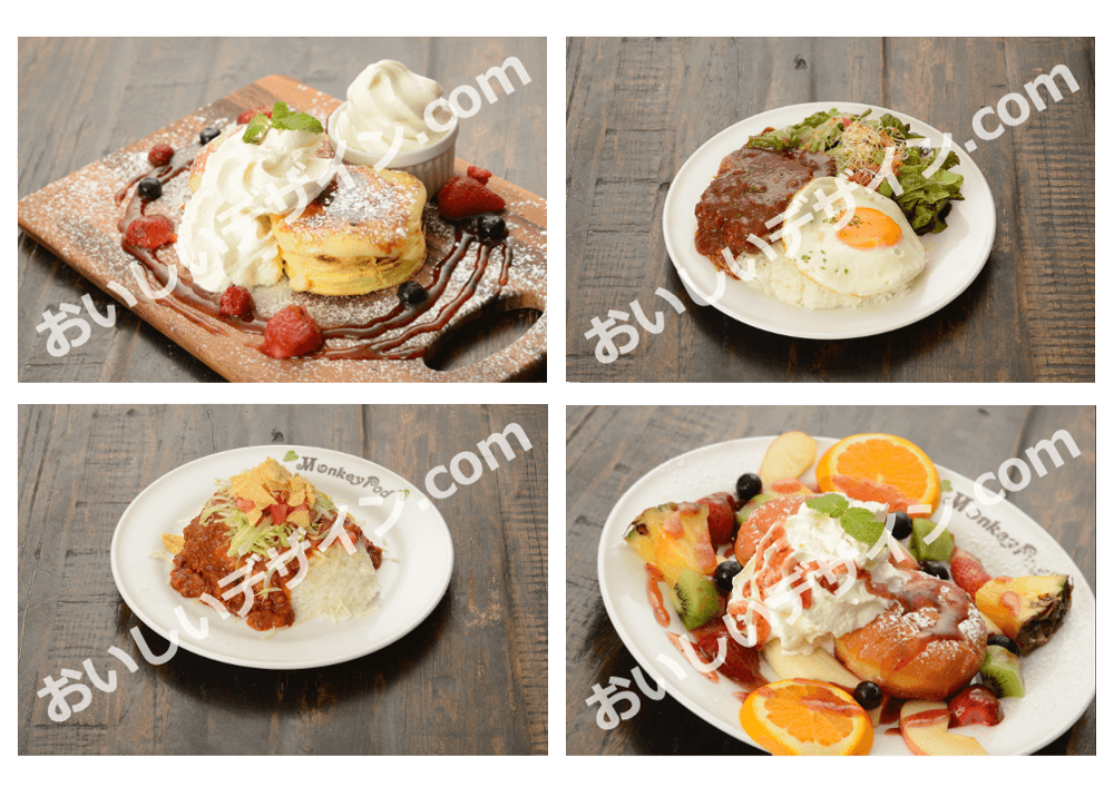 大阪で飲食店のメニュー・販促物の制作は「おいしいデザイン.com」  Monkey Pod あびこ店 写真撮影
